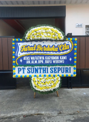 Papan Bunga Duka di Conggeang Wetan